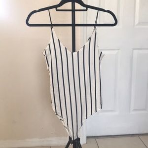 Black and white bodysuit